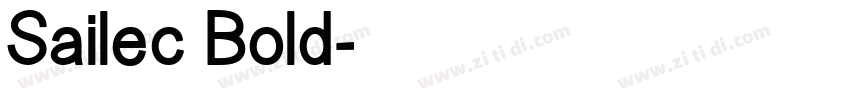 Sailec Bold字体转换